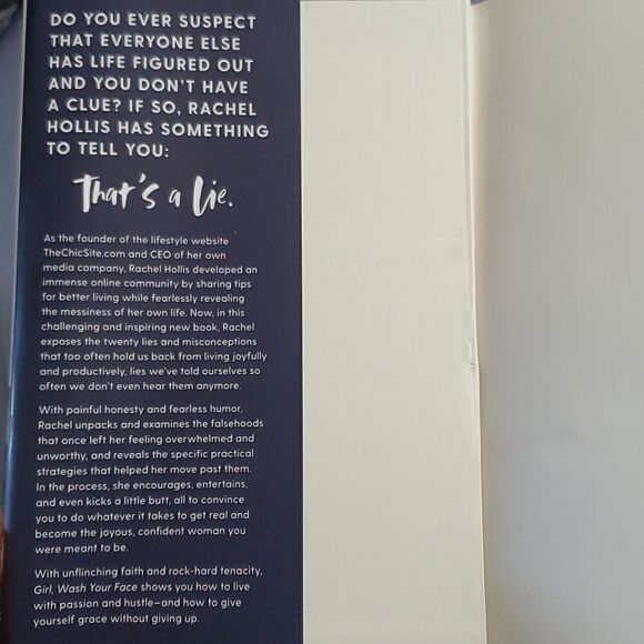 Girl, Wash Your Face by Rachel Hollis Hardback Book - Picture 3 of 4